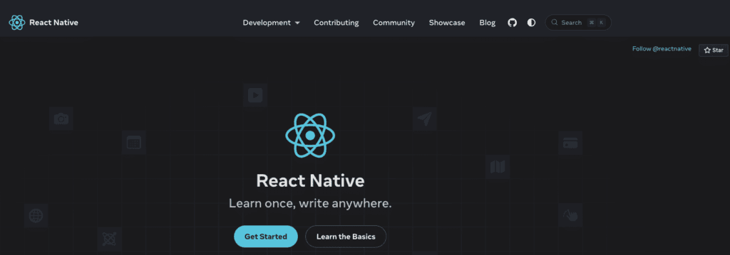 React Native website