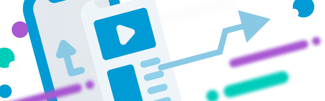 Graphic of a prototype design on a phone