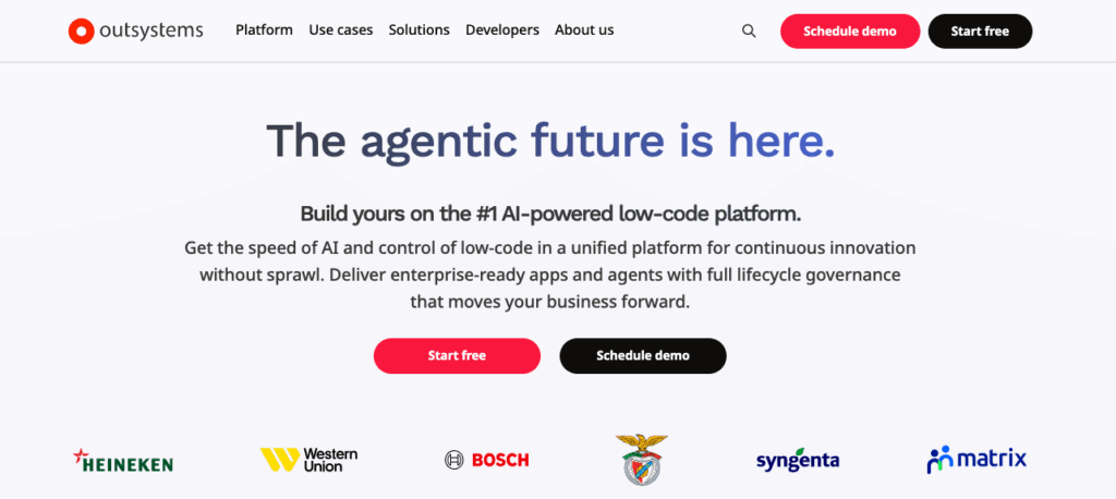 OutSystems - low code apps